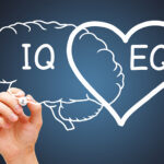 brain with IQ in it and heart with EQ in it