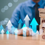 building blocks and upward arrows